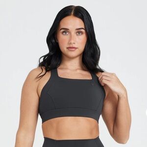 ONER ACTIVE - Timeless Wide Strap Sports Bra - Coal - Size Small